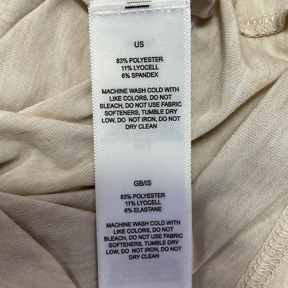 Sherpa Tank Top Beige Stripe Size Medium - Picture 11 of 11